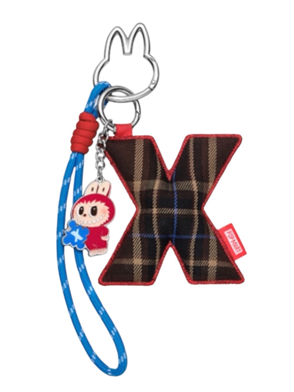 POP MART Labubu THE MONSTERS Letter X Pendant Keychain Bag Charm BNIB